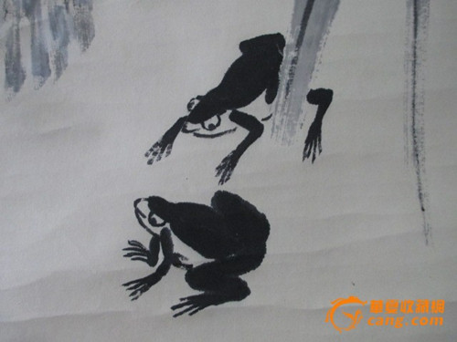 《中原艺术网》选齐白石的青蛙画图供大家欣赏