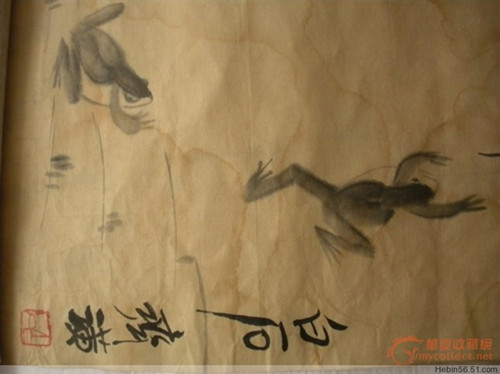 《中原艺术网》选齐白石的青蛙画图供大家欣赏