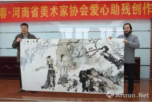 河南省美术家协会爱心助残创作笔会在郑州举行