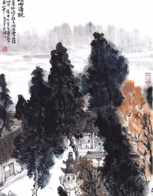 广州美术学院中国画学院师生作品在青岛展出