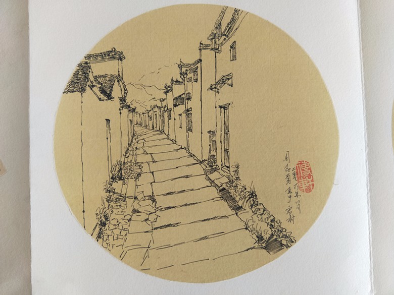 家门口里看宏村——周志勇师生宏村写生作品展在中州艺术馆举办