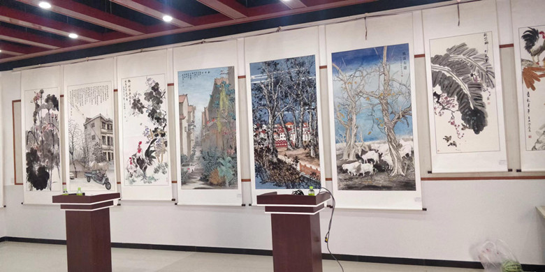 墨润郸城乡村振兴美术作品展在中州艺术馆展厅举办